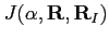 $ J(\alpha, \mathbf R, \mathbf R_I)$