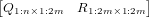 [Q1:n×1:2m   R1:2m×1:2m]