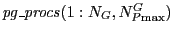 $\var{pg_procs}(1:N_G, N^G_{P\text{max}})$