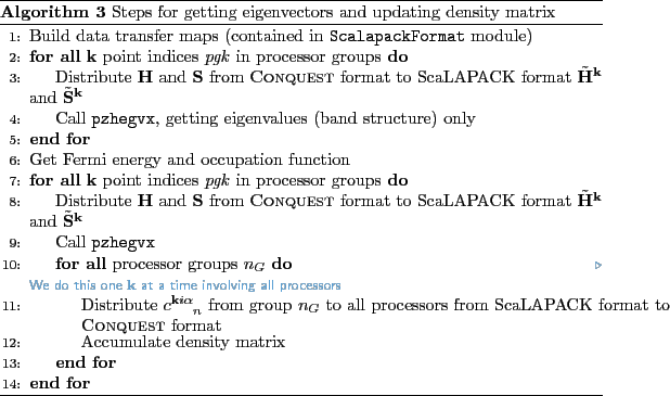 \begin{algorithm}
% latex2html id marker 823\caption{Steps for getting eigenv...
...te Accumulate density matrix
\EndFor
\EndFor
\end{algorithmic}\end{algorithm}