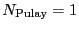$N_{\text{Pulay}} = 1$