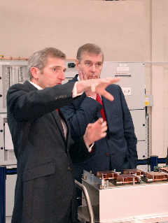 The Duke of York with Professor Arthur Trew, Director of EPCC